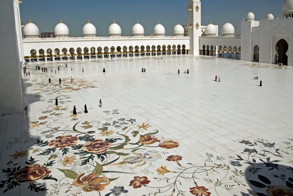 A captivating picture of marble floor artistry